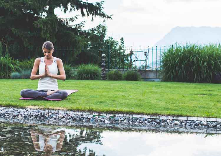 Meditation at European Ayurveda Resort Sonnhof Tyrol Austria