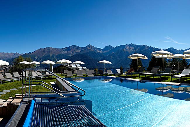 Schlosshotel Fiss 5 star hotel with pools